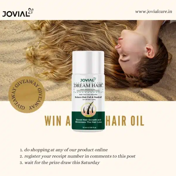 jovial care dream hair growth oil with natural ingredients