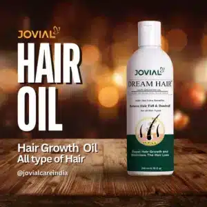 jovial care dream hair growth oil with natural ingredients.