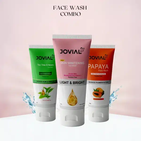 Skin Whitening Facewash ( Vitamin C & Glutathione), papaya facewash, tea tree and neem facewash