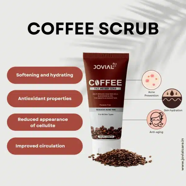 Jovial Care Coffee Scrub for Face and Body