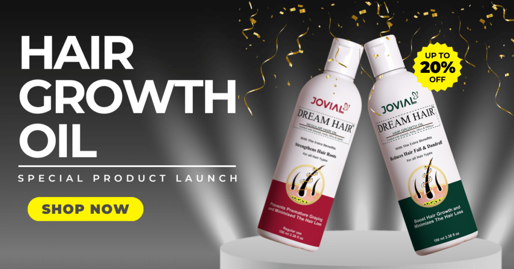 Jovial care dream hair growth oil new product launch. How to prevent hair fall