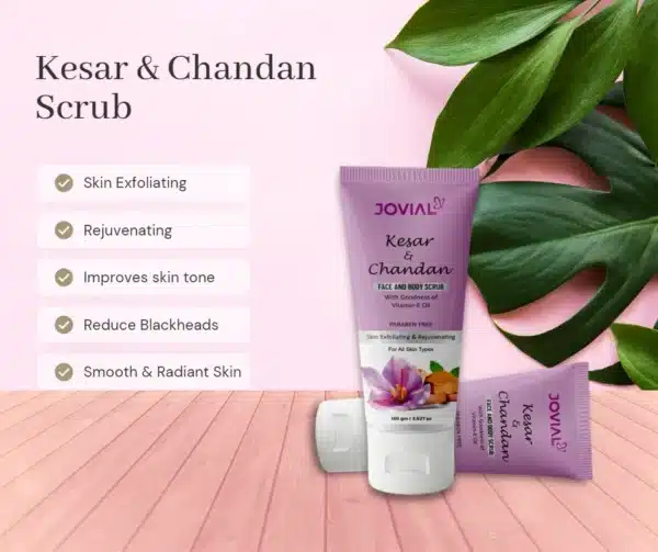 jovial care kesar Chandan Scrub for face and body