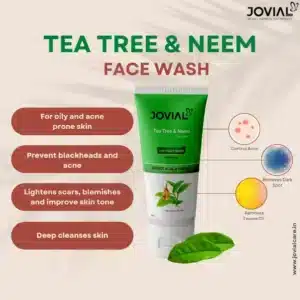 jovial care tea tree and neem facewash